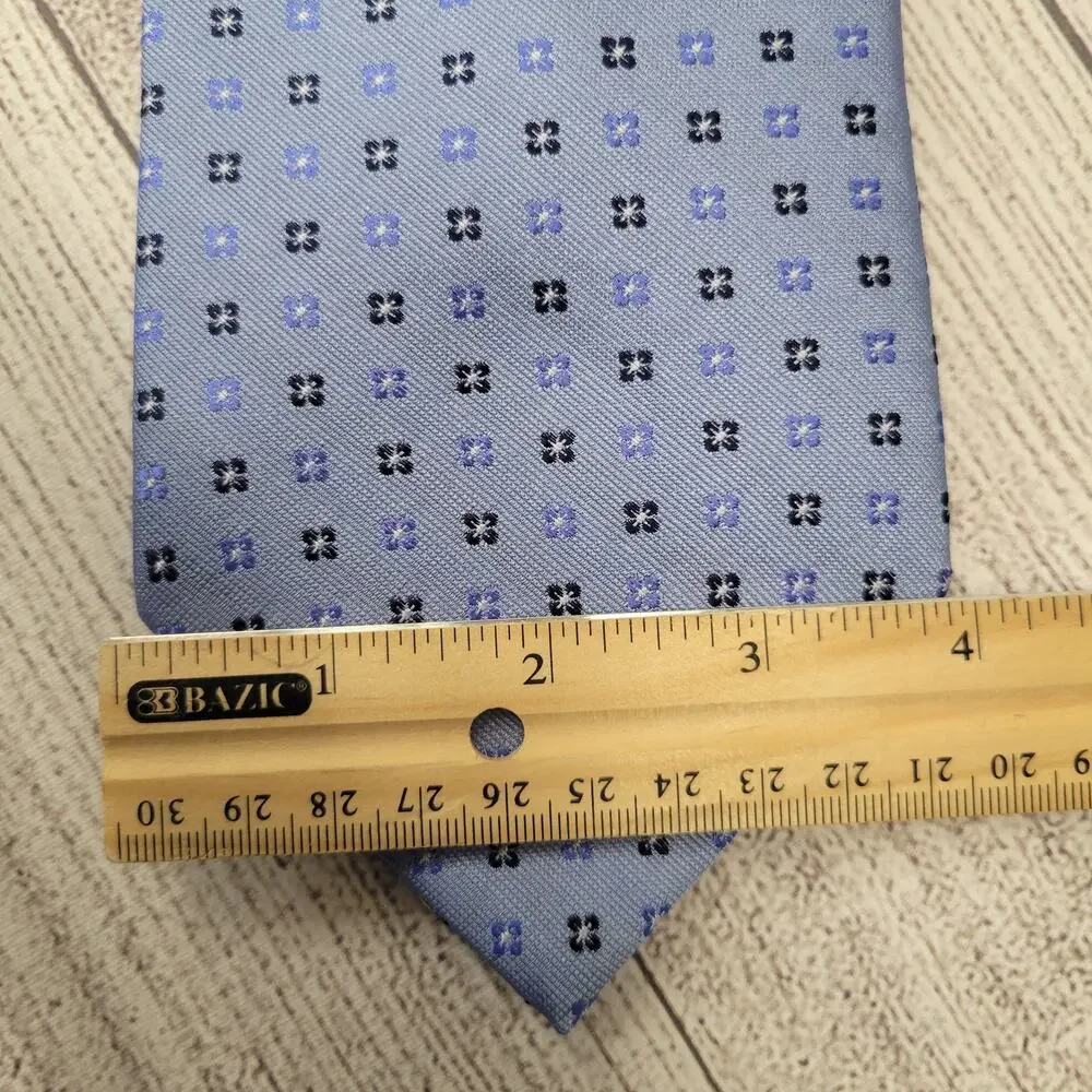 Grant Thomas Lot of 2 Neckties in Navy and Blue